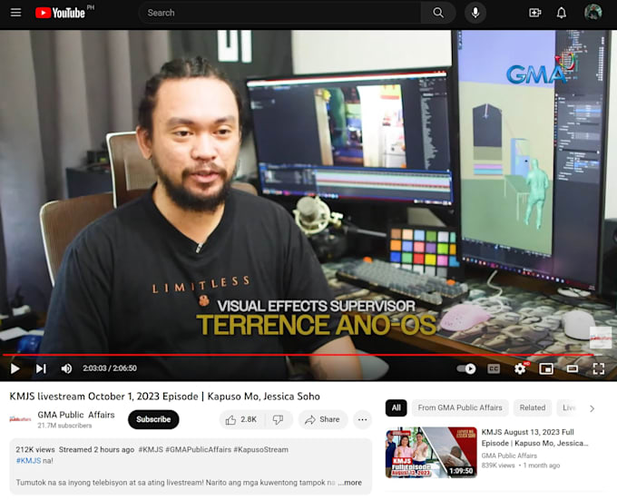edit your videos with visual effects and color grading