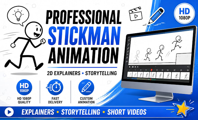 create a stickman animation