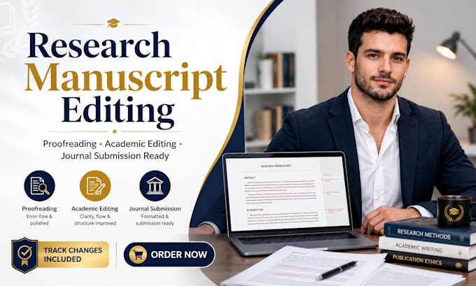 edit and proofread your research manuscript for journal submission
