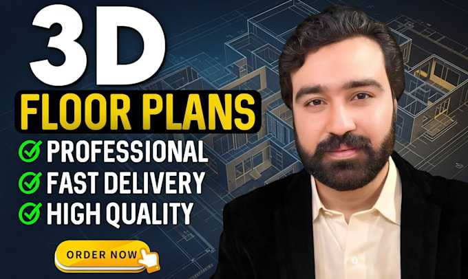 do 3d floor plan modelling and realistic architectural rendering