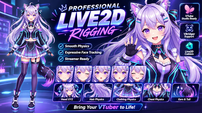rig your live2d vtuber model for vtube studio vtuber