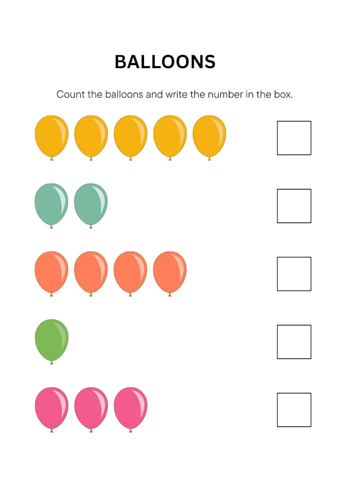 create printable math worksheets for preschool kids