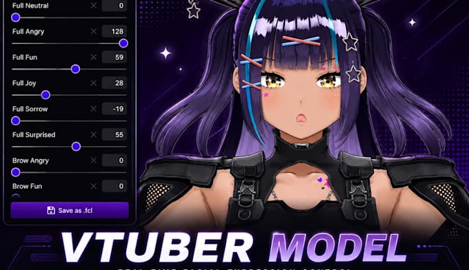 rig vtuber model with facial tracking blendshapes and vrm unity setup