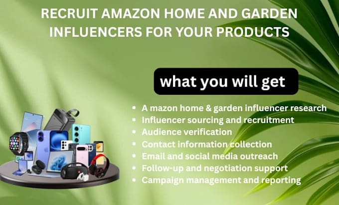 recruit amazon tech and gadget influencers for your products