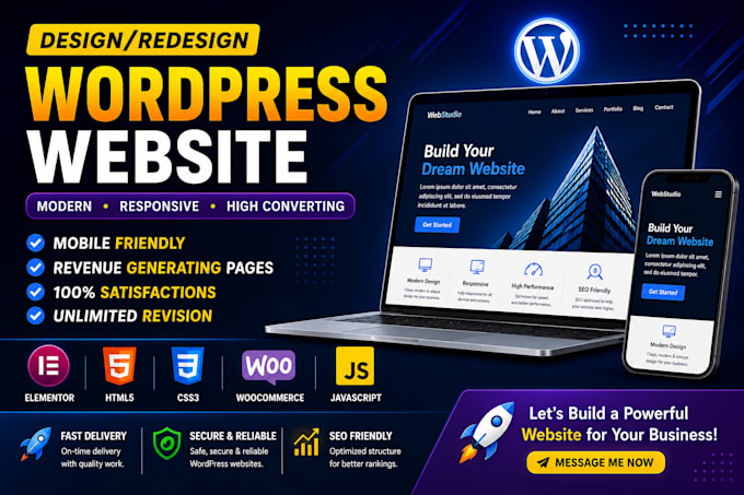 be your wp developer, website designer, and migrate wordpress webs