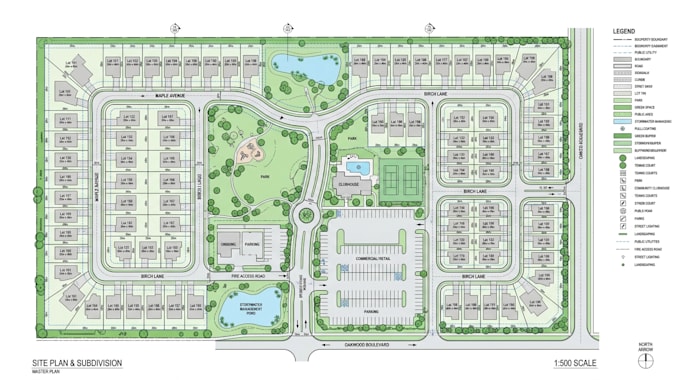 do architectural site plan, plot map, subdivision map, and land development plan