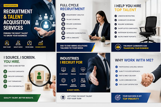 provide recruitment and talent acquisition services
