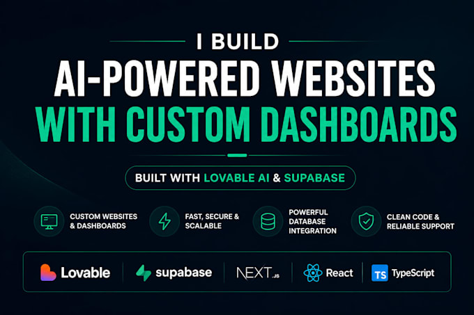 build websites with custom dashboard using lovable ai