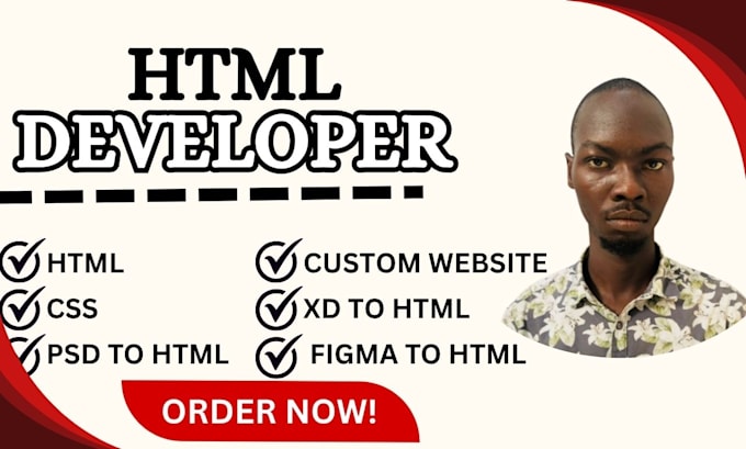 convert figma to html psd to html xd to html sketch to HTML conversion