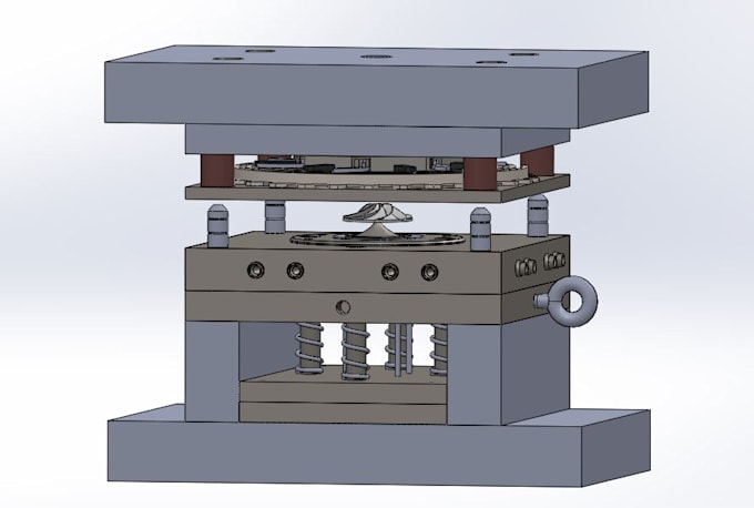 design a custom injection mold in solidworks