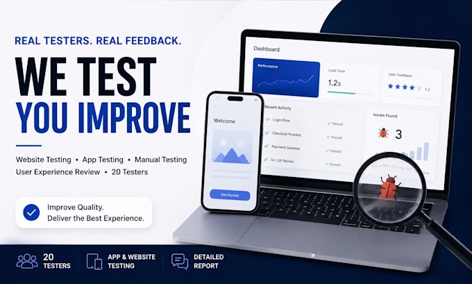do website testing app testing manual testing user experience review 20 testers