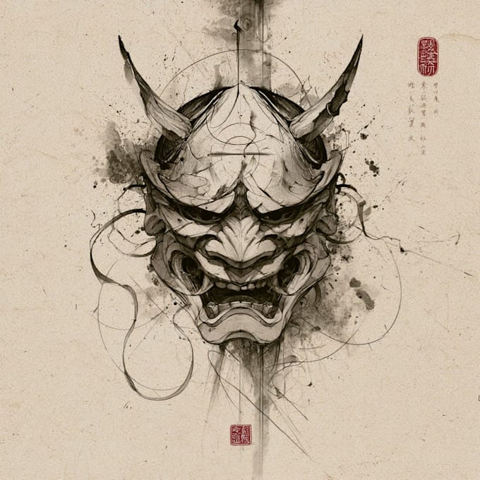 design a professional japanese tattoo design