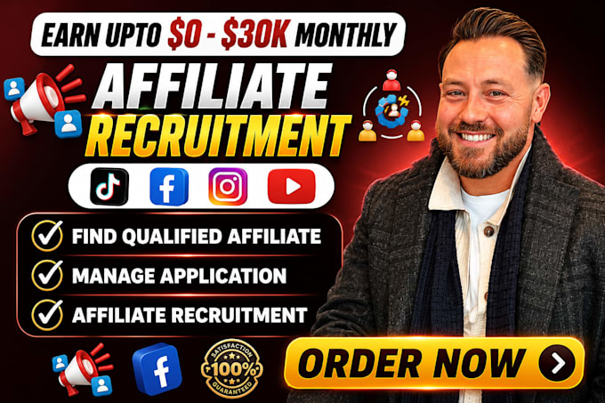 recruit targeted high converting affiliate to grow your affiliate program