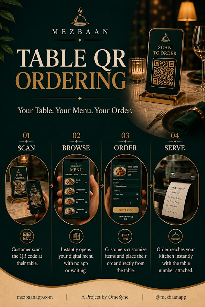 build a restaurant qr menu and table ordering system