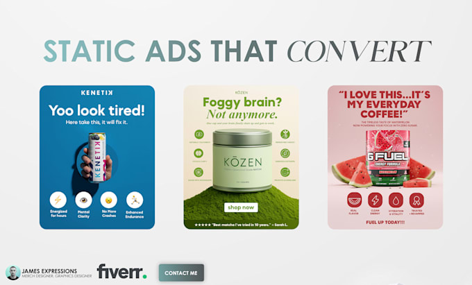 design static ads for your ecom brand
