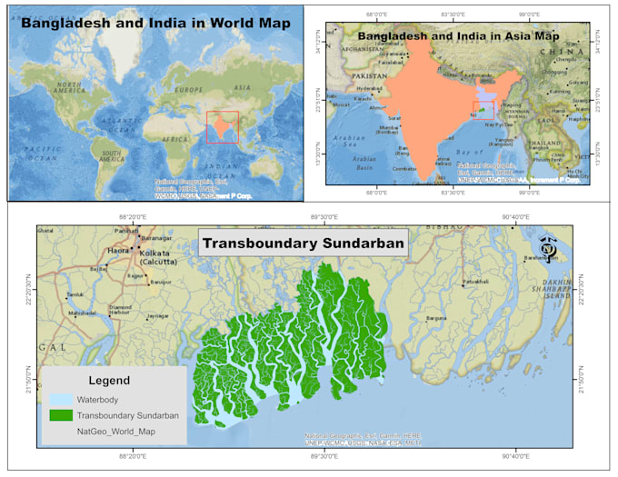 create a professional study area map for your research paper