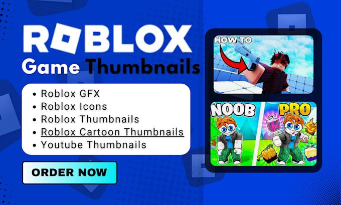 make roblox game thumbnail youtube cartoon thumbnail roblox logo gfx roblox icon