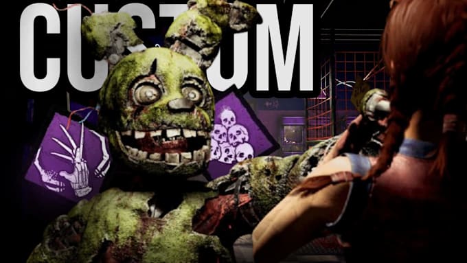 make a high quality gaming thumbnail for dead by daylight
