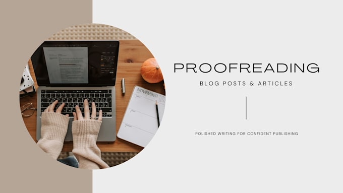professionally proofread your blog post or article