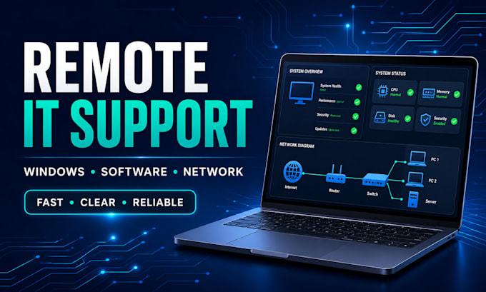 provide remote IT support and troubleshoot windows computer