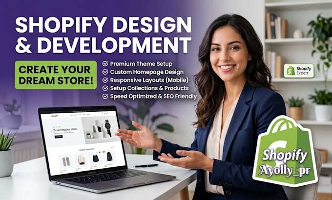 design and develop a responsive shopify store or website