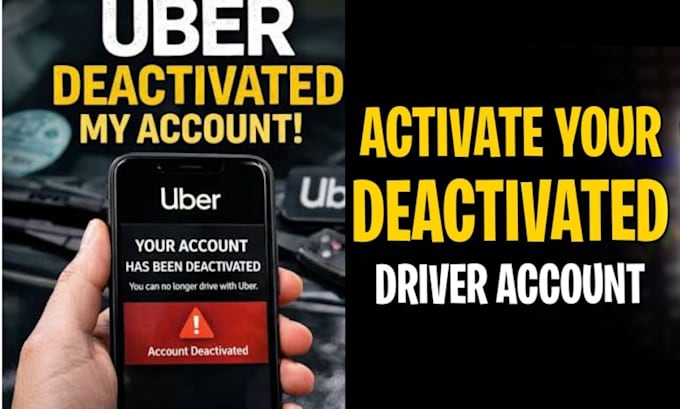 reinstate your deactivated uber driver, flex, spark suspended account