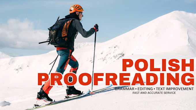 proofread and edit polish texts