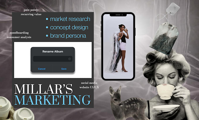 create a brand moodboard and creative direction