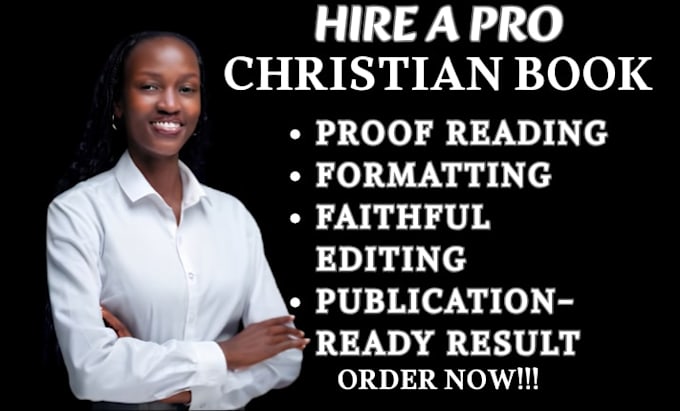 do christian book editing, proofreading, and book formatting