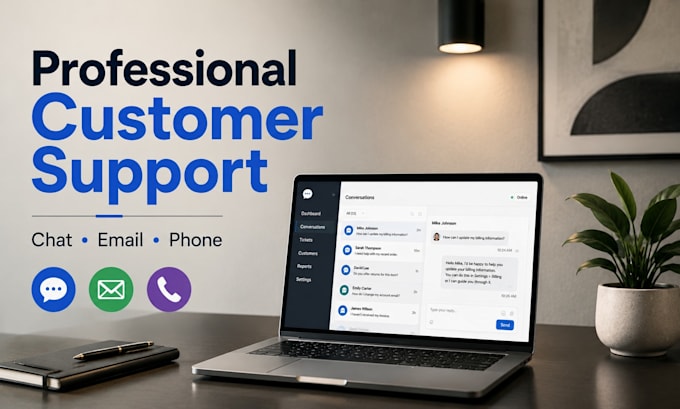 provide professional customer support via chat, email, and phone