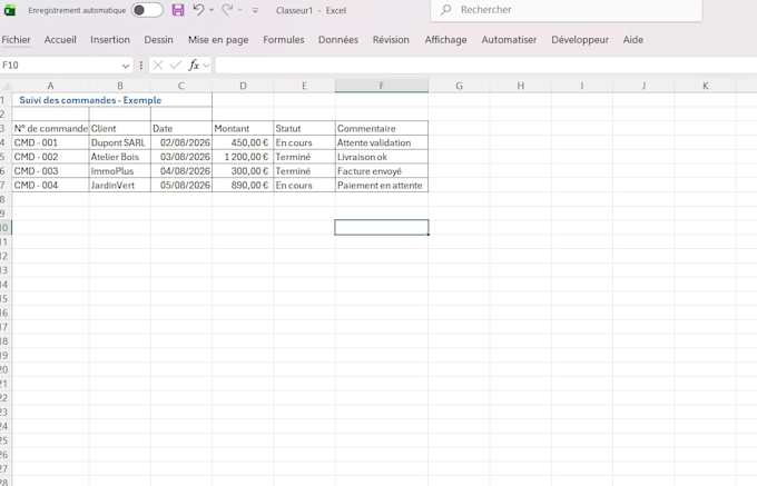 vos taches administratives saisie de donnees excel devis