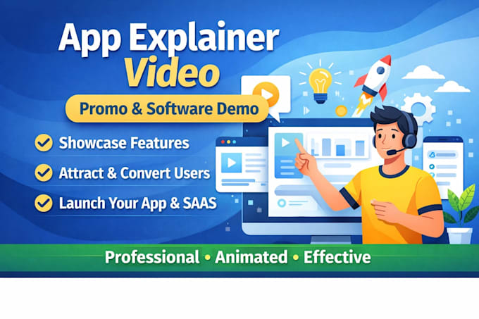 create saas explainer video, saas product promo video for your software or app