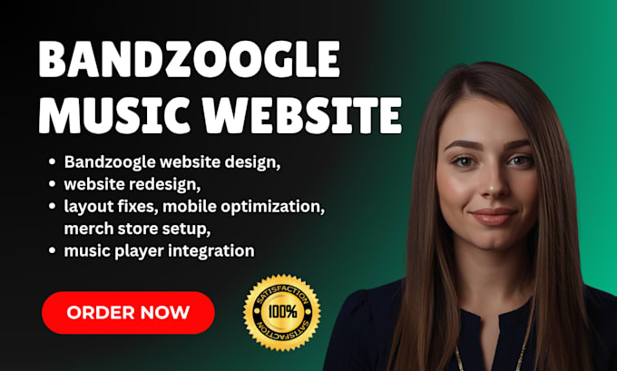 design or build converting bandzoogle music website