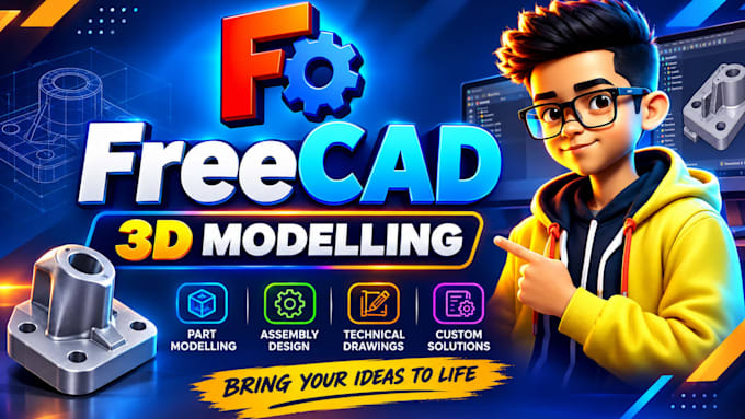 3d cad models in solidworks, fusion 360, catia and freecad