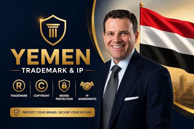prepare yemen trademark application, copyright and IP agreements