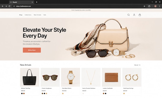 be your shopify store expert for store design, development and dropshipping