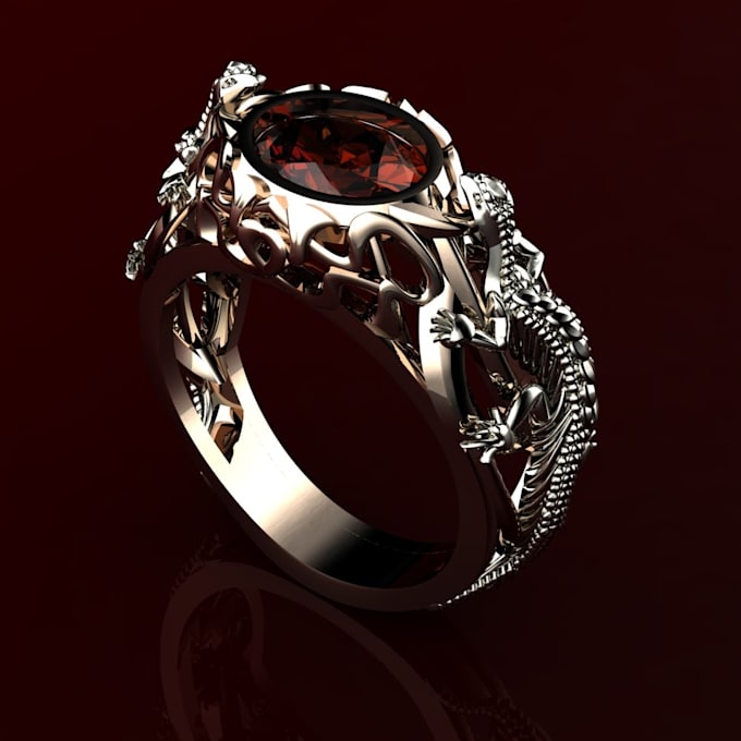 do 3d jewelry design, jewelry cad design in stl, for 3d printing and rendering