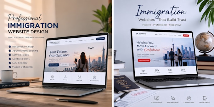 design a professional wix immigration consultant website