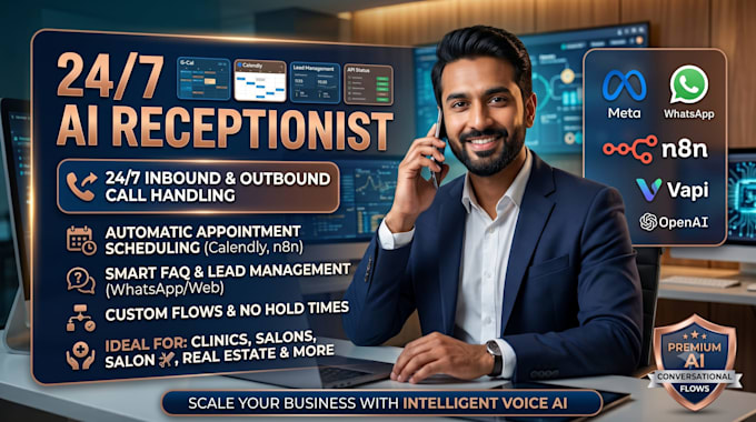 build an ai receptionist using n8n and vapi or eleven labs