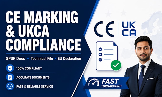 ce marking ukca, gpsr compliance and eu declaration of conformity technical file