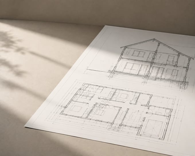 create building permit drawings, construction plans autocad and revit