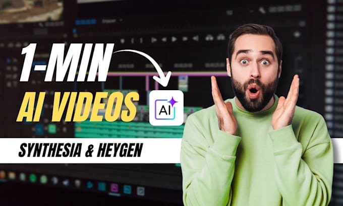 create online course video with synthesia heygen ai avatar