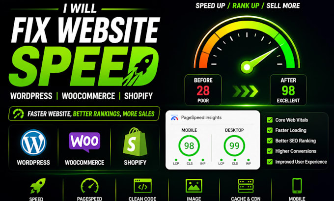 fix website speed woocommerce wordpress pagespeed insight increase shopify speed