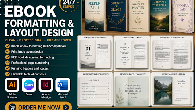 do ebook formatting, book layout design, KDP book design formatting, workbook