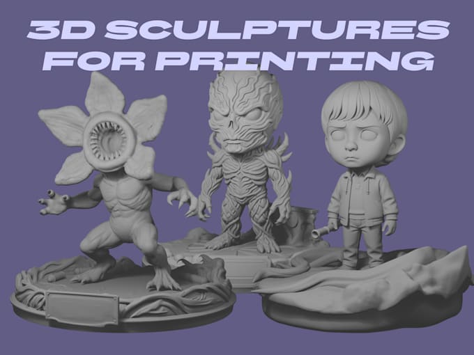 sculpt custom 3d character models for 3d printing