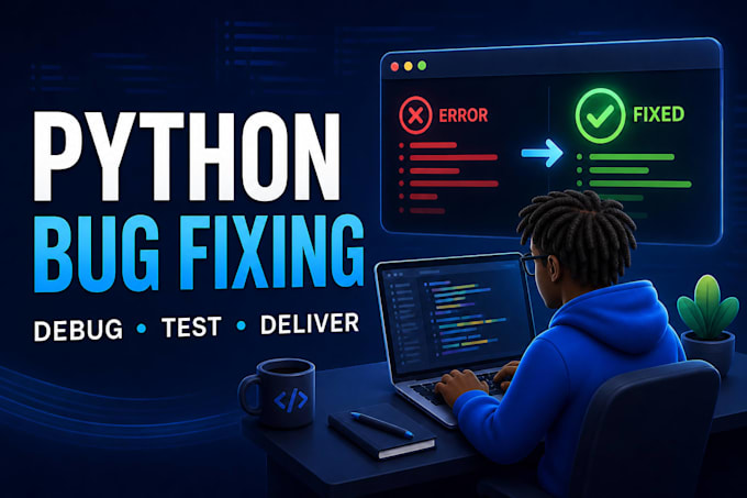 debug and fix errors in your python code