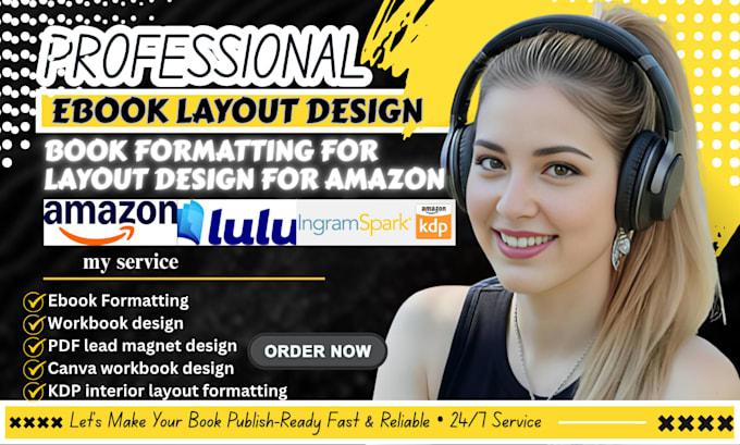 ebook design, book interior design book formatting journal design for amazon kdp