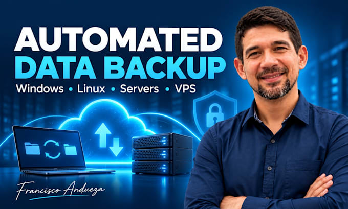 set up automated backups for windows linux servers and vps