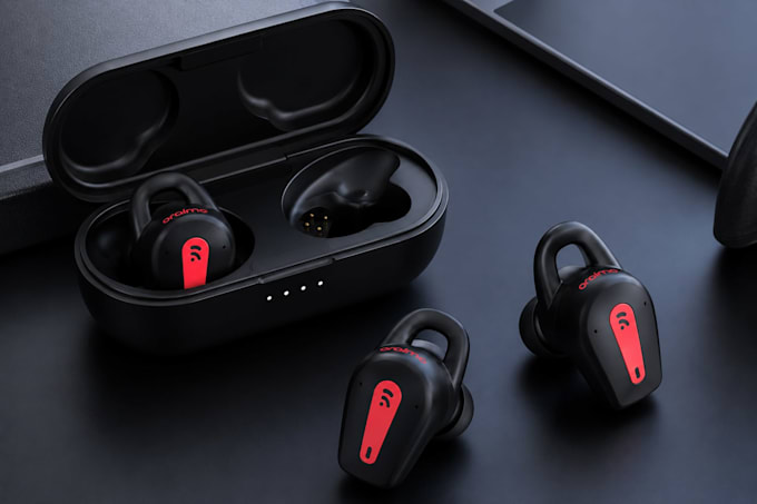 create a premium 3d wireless earbuds promotional video