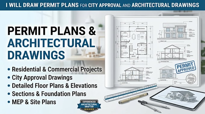 draw permit plans for city approval